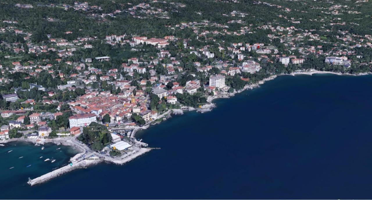 Apartment With Direct Sea View, Free Parking And Close To Beaches And Promenade Lovran Bagian luar foto
