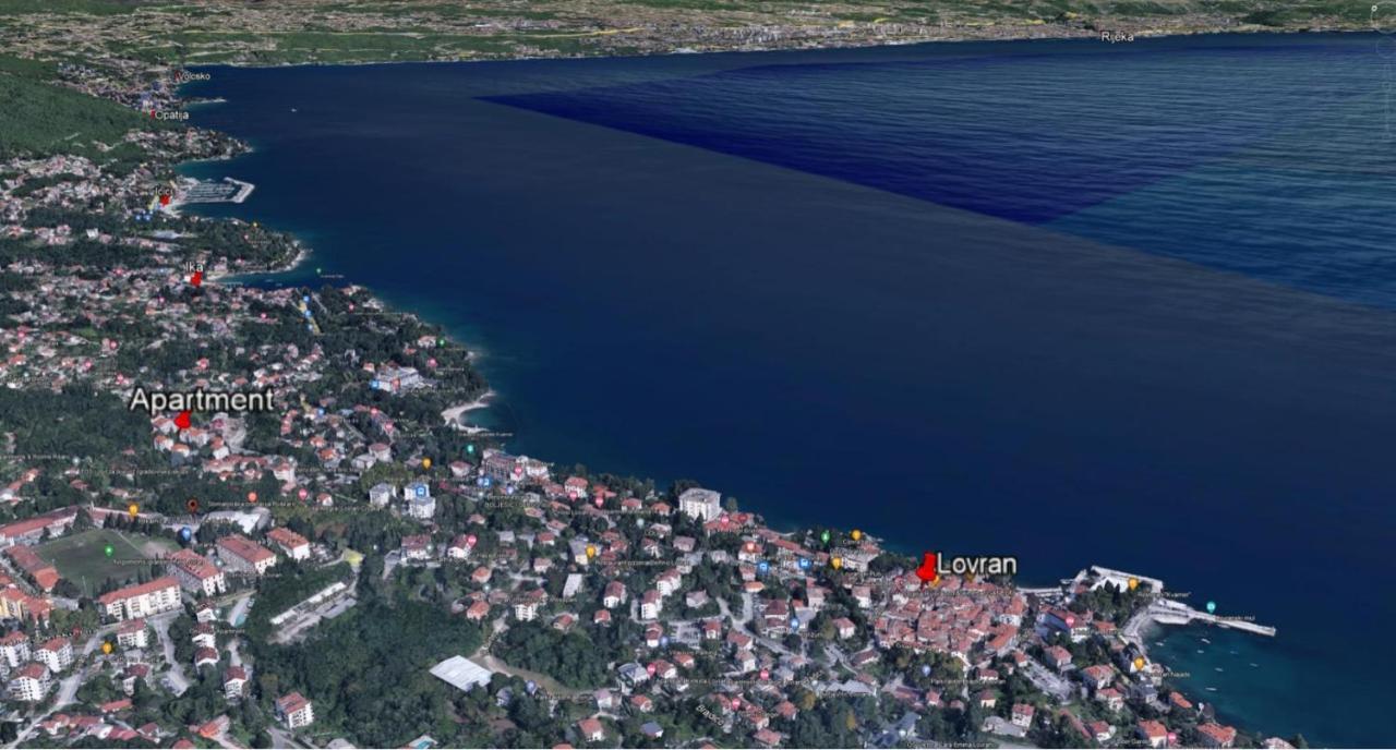 Apartment With Direct Sea View, Free Parking And Close To Beaches And Promenade Lovran Bagian luar foto